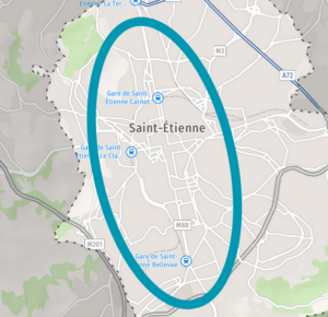 Secteur d'intervention ergothérapie à dimicile Saint-Etienne centre Ergotopie 42